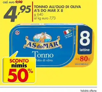 Italmark Asdomar Tonno All'Olio Di Oliva offerta