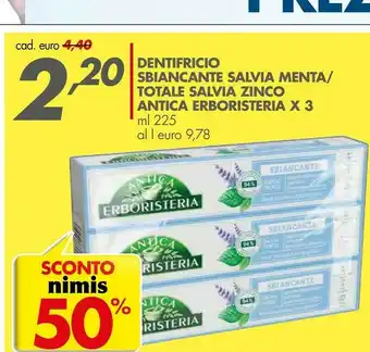 Antica Erboristeria Dentifricio Sbiacante