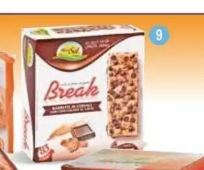 MD Discount ManuSol Break Cioccolato Barrette Di Riso Soffiato E Palline Di Cereali Con Cioccolato Al Latte 126 G(ml) offerta