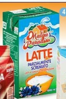 MD Discount Malga Paradiso Latte Parzialmente Scremato UHT A Lunga Conservazione 1000 G(ml) offerta