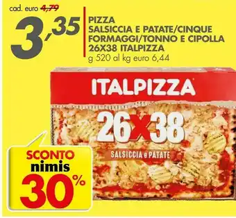 Italmark Aia Italpizza Pizza Salsiccia E Patate offerta