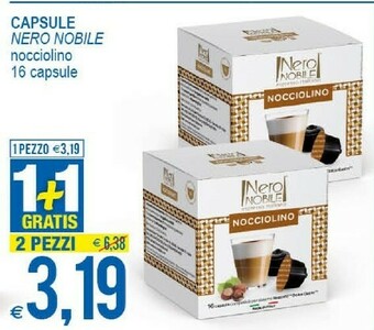 MD Discount Nero Nobile Capsule Nocciolino offerta