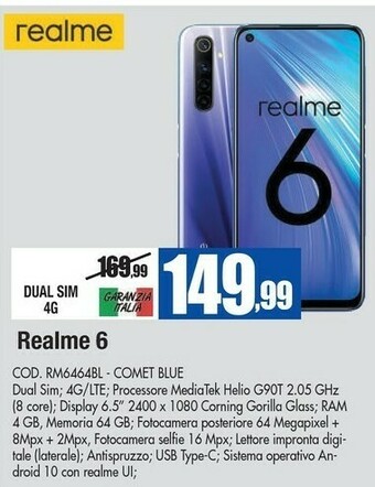 Wellcome Realme Smartphone android offerta