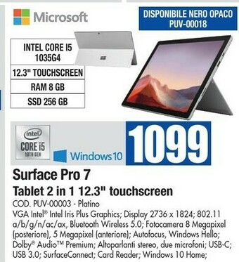 Wellcome Microsoft Surface offerta