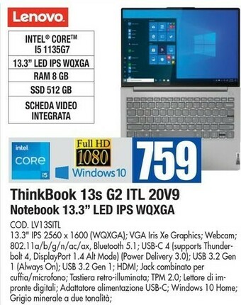 Wellcome Lenovo Notebook offerta