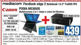Wellcome Mediacom Notebook offerta