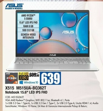 Wellcome Asus Notebook offerta