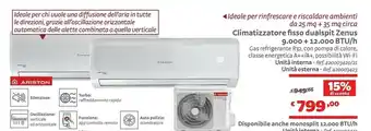 Bricocenter Climatizzatore Fisso Dualspit Zenus offerta