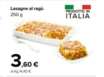 Carrefour Market Lasagne Al Ragù offerta