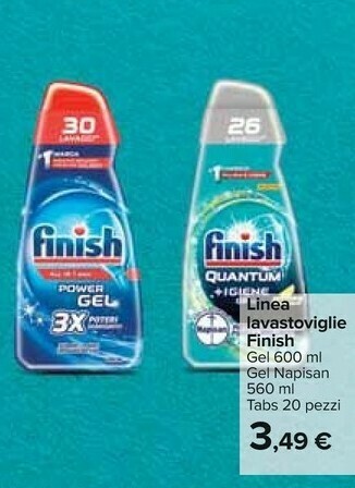 Carrefour Finish Detersivo lavastoviglie offerta