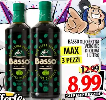 BASSO OLIO EXTRA VERGINE DI OLIVA 1 LITRO