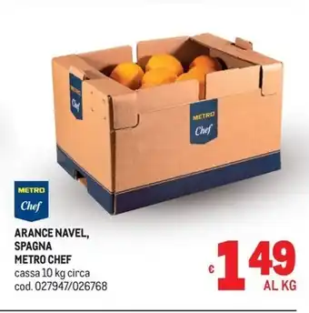 Metro Metro chef - arance navel, spagna offerta