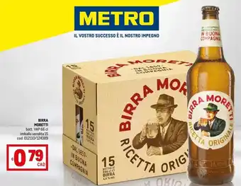 Metro Moretti - birra offerta