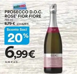 Ipercoop Fior fiore - prosecco d.o.c. rose' offerta