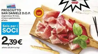 Coop Prosciutto san daniele d.o.p offerta