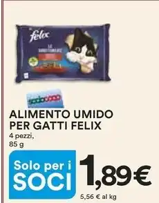 Ipercoop Purina alimento umido per gatti felix offerta