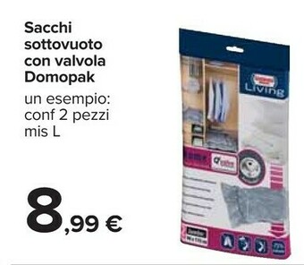 Carrefour Domopak Sacchi Sottovuoto Con Valvola offerta