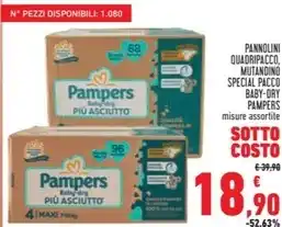 Conad Pampers baby dry offerta