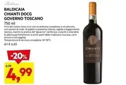 DPiù Baldicaia chianti docg governo toscano offerta