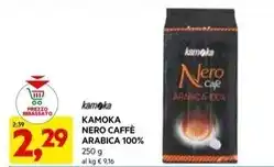DPiù Kamoka - nero caffe arabica 100% offerta