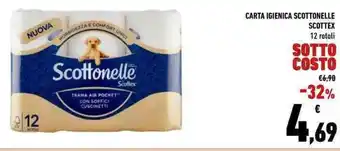 Conad CARTA IGIENICA SCOTTONELLE SCOTTEX 12 rotoli offerta