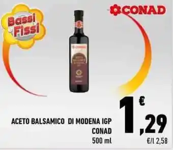 Conad ACETO BALSAMICO DI MODENA IGP CONAD 500 ml offerta