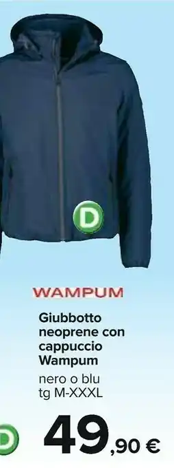 Carrefour Wampum Giubbotto Neoprene Con Cappuccio offerta