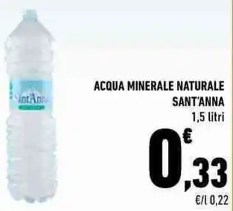 Conad ACQUA MINERALE NATURALE SANT'ANNA 1,5 litri offerta