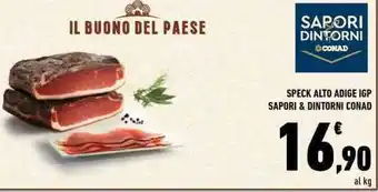 Conad SPECK ALTO ADIGE IGP SAPORI & DINTORNI CONAD offerta