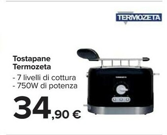 Carrefour Termozeta Tostapane offerta