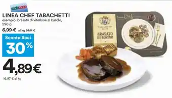 Coop LINEA CHEF TABACHETTI esempio: brasato di vitellone al barolo, 290 g offerta