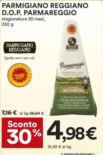 Coop PARMIGIANO REGGIANO D.O.P. PARMAREGGIO stagionatura 30 mesi, 250g offerta