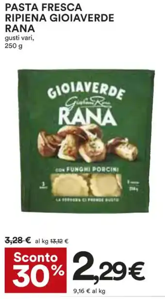 Coop PASTA FRESCA RIPIENA GIOIAVERDE RANA gusti vari, 250 g offerta