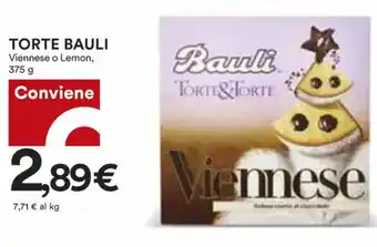 Coop TORTE BAULI Viennese o Lemon, 375 g offerta