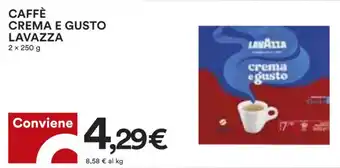 Coop CAFFÈ CREMA E GUSTO LAVAZZA 2x 250g offerta