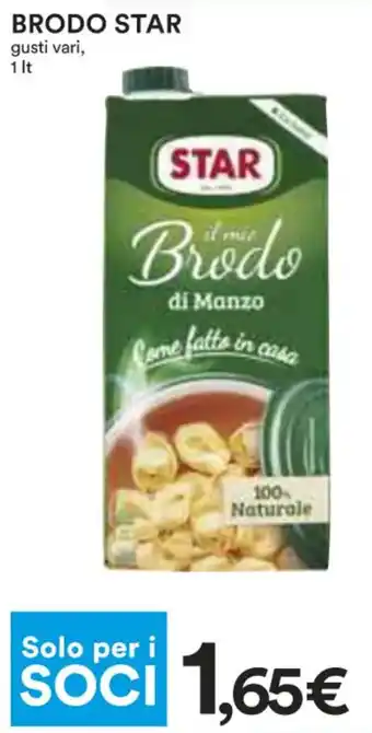 Coop BRODO STAR gusti vari, 1 It offerta