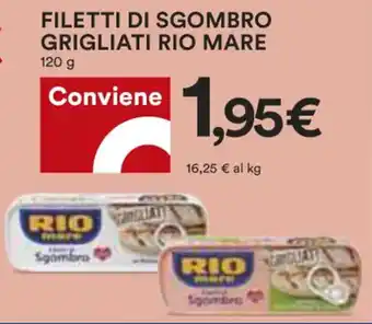 Coop FILETTI DI SGOMBRO GRIGLIATI RIO MARE 120 g offerta