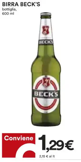 Coop BIRRA BECK'S bottiglia, 600 ml offerta