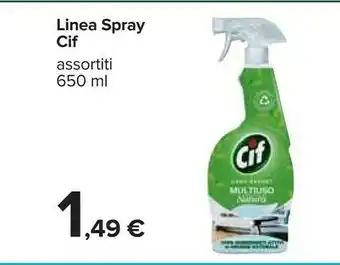Carrefour Cif Linea Spray offerta