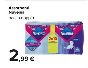 Carrefour Nuvenia Assorbenti offerta