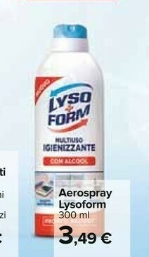 Carrefour Lysoform Aerospray offerta