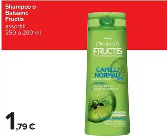 Carrefour Garnier Fructis 3600541968738 Balsamo Per Capelli Donna Balsamo Per Capelli Non Professionale 200 Ml offerta