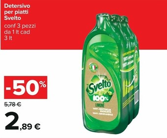 Carrefour Svelto Detersivo Piatti offerta