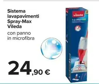 Carrefour Vileda Sistema Lavapavimenti Spray-max offerta