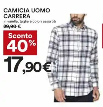 Coop CAMICIA UOMO CARRERA in vaiella, taglie e colori assortiti offerta
