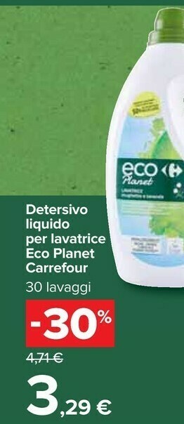 Carrefour Detersivo Liquido Per Lavatrice offerta
