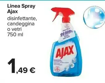 Carrefour Ajax Linea Spray Disinfettante offerta