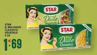 Sisa STAR IL MIO DADO CLASSICO/ VEGETALE X 20 offerta