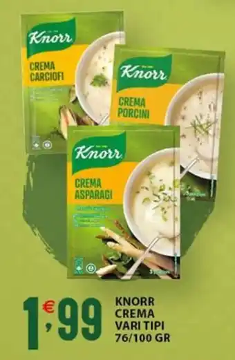 Sisa KNORR CREMA VARI TIPI 76/100 GR offerta