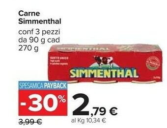 Carrefour Simmenthal Carne offerta